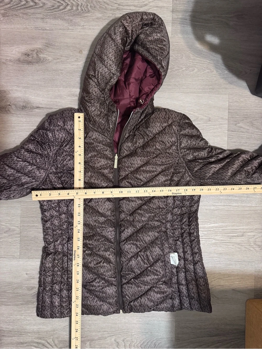 Michael Kors Reversible Quilted Puffer Jacket - stains